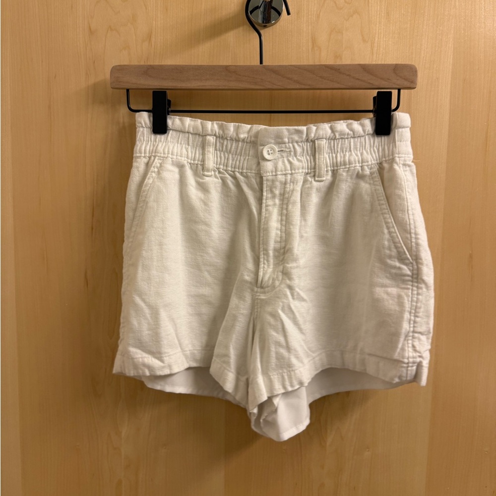 Hollister Linen White Women’s Shorts